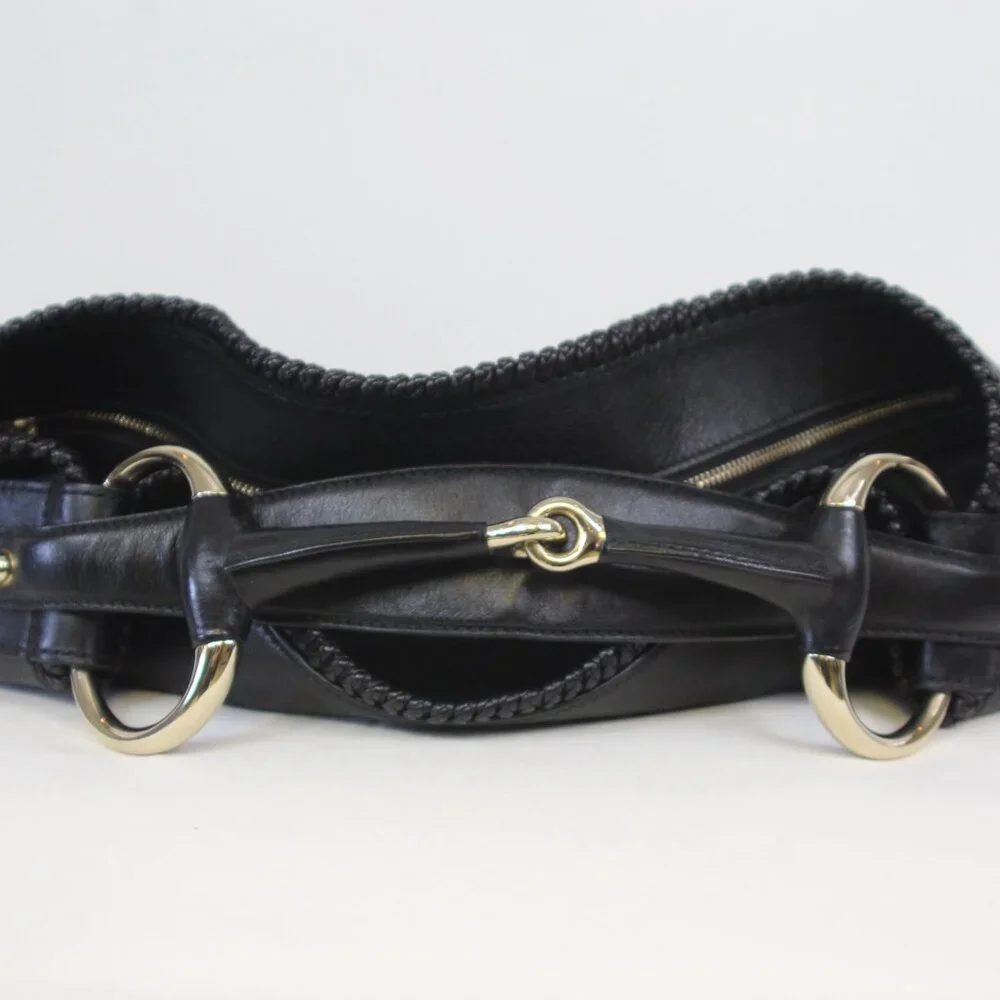 Gucci Pelham Large Leather Hobo Bag Black/Gold Hardware - Picture 13 of 13